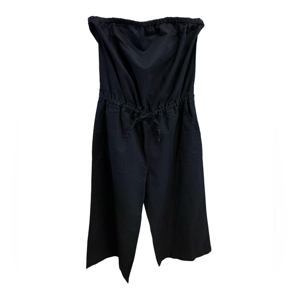 Gap Strapless & Elegant Black Jumpsuit with Drawstring Waist